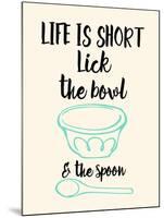 Lick the Bowl and the Spoon-Z Studio-Mounted Art Print