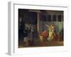 Lictors Bearing to Brutus the Bodies of His Sons, 1789-Jacques Louis David-Framed Giclee Print