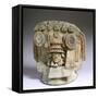 Lid of a Urn Originating from Teotihuacan-null-Framed Stretched Canvas