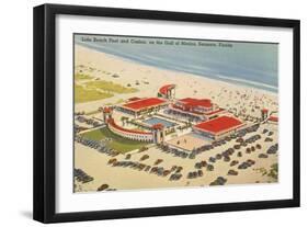 Lido Beach, Casino, Sarasota, Florida-null-Framed Art Print