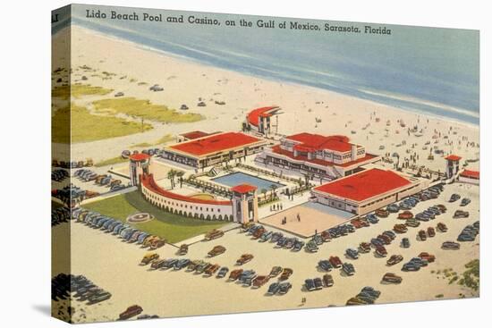 Lido Beach, Casino, Sarasota, Florida-null-Stretched Canvas