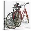 Lido Bikes Duet-Micheal Zarowsky-Stretched Canvas