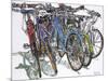 Lido Bikes Ensemble-Micheal Zarowsky-Mounted Giclee Print