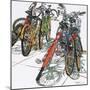 Lido Bikes Octet-Micheal Zarowsky-Mounted Giclee Print