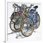 Lido Bikes Sextet-Micheal Zarowsky-Framed Giclee Print