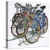 Lido Bikes Sextet-Micheal Zarowsky-Stretched Canvas