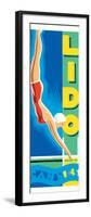 Lido Cannes-Brian James-Framed Art Print