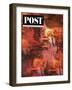 "Lido Chorus Girl," Saturday Evening Post Cover, March 7, 1964-David Douglas Duncan-Framed Giclee Print