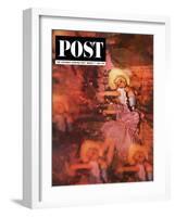 "Lido Chorus Girl," Saturday Evening Post Cover, March 7, 1964-David Douglas Duncan-Framed Giclee Print