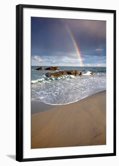 Lido di Orri Beach at Tortoli, Province of Ogliastra, Sardinia, Italy-null-Framed Art Print