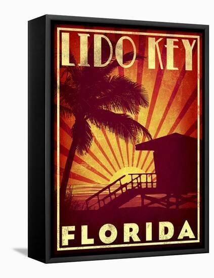 Lido Key-Stella Bradley-Framed Stretched Canvas