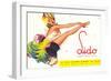 Lido Poster, Dancing Girl, France-null-Framed Art Print