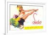 Lido Poster, Dancing Girl, France-null-Framed Premium Giclee Print