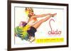 Lido Poster, Dancing Girl, France-null-Framed Premium Giclee Print