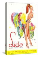 Lido Poster, Showgirl-null-Stretched Canvas