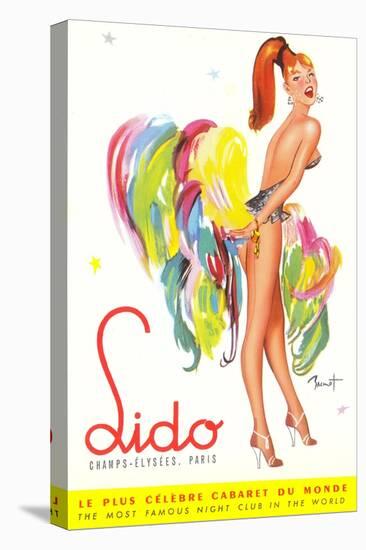 Lido Poster, Showgirl-null-Stretched Canvas