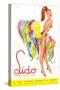 Lido Poster, Showgirl-null-Stretched Canvas