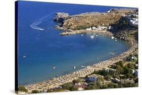 Lidos Beach, Rhodes, Greece, Europe-Ken Gillham-Stretched Canvas