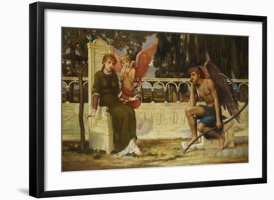 Liebe und Zeit (Love and Time)-John Melhuish Strudwick-Framed Giclee Print