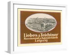 Liebes and Teichtner Art and Calendar Factory, Leipzig, Germany-null-Framed Giclee Print