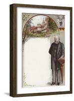 Liebig Card Featuring Lord Salisbury-null-Framed Giclee Print