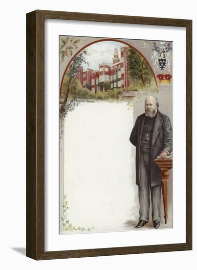 Liebig Card Featuring Lord Salisbury-null-Framed Giclee Print