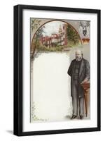 Liebig Card Featuring Lord Salisbury-null-Framed Giclee Print