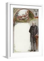 Liebig Card Featuring Lord Salisbury-null-Framed Giclee Print