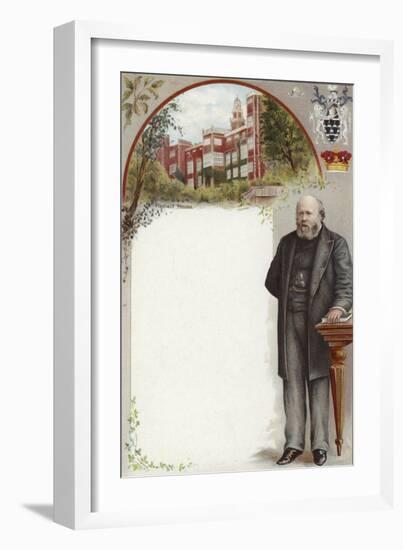 Liebig Card Featuring Lord Salisbury-null-Framed Giclee Print