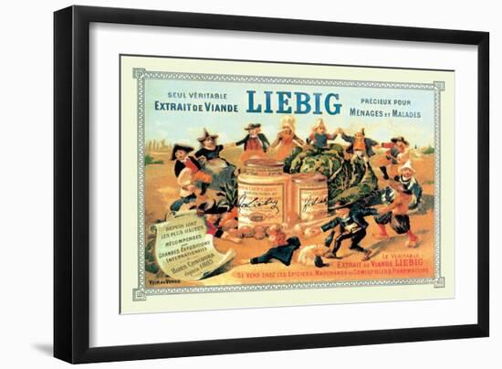 Liebig, Meat Extract, c.1889-Th?ophile Alexandre Steinlen-Framed Art Print
