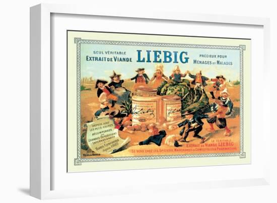 Liebig, Meat Extract, c.1889-Th?ophile Alexandre Steinlen-Framed Art Print