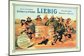 Liebig, Meat Extract, c.1889-Th?ophile Alexandre Steinlen-Mounted Art Print