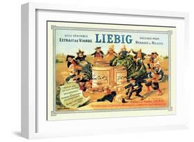 Liebig, Meat Extract, c.1889-Théophile Alexandre Steinlen-Framed Art Print