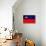 Liechtenstein Flag Design with Wood Patterning - Flags of the World Series-Philippe Hugonnard-Stretched Canvas displayed on a wall