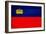 Liechtenstein Flag Design with Wood Patterning - Flags of the World Series-Philippe Hugonnard-Framed Art Print