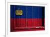 Liechtenstein Flag-budastock-Framed Art Print