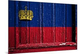 Liechtenstein Flag-budastock-Mounted Art Print