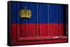 Liechtenstein Flag-budastock-Framed Stretched Canvas