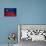 Liechtenstein Flag-budastock-Art Print displayed on a wall