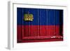 Liechtenstein Flag-budastock-Framed Art Print