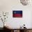 Liechtenstein Flag-budastock-Stretched Canvas displayed on a wall