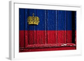 Liechtenstein Flag-budastock-Framed Art Print