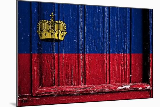 Liechtenstein Flag-budastock-Mounted Art Print