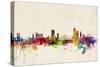 Liege Belgium Skyline-Michael Tompsett-Stretched Canvas