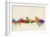 Liege Belgium Skyline-Michael Tompsett-Framed Art Print