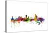 Liege Belgium Skyline-Michael Tompsett-Stretched Canvas