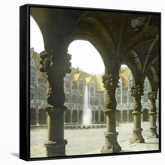 Liege (Belgium), the Courtyard and Gallery of the Law Courts-Leon, Levy et Fils-Framed Stretched Canvas