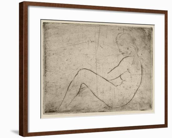 Liegender Akt (Meeresstimmung), 1910-Wilhelm Lehmbruck-Framed Giclee Print