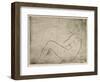 Liegender Akt (Meeresstimmung), 1910-Wilhelm Lehmbruck-Framed Giclee Print