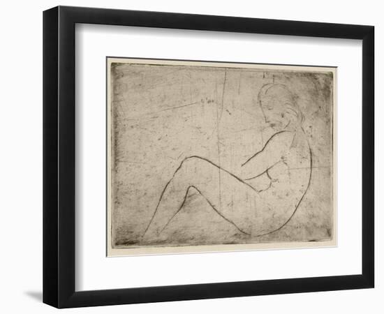 Liegender Akt (Meeresstimmung), 1910-Wilhelm Lehmbruck-Framed Giclee Print